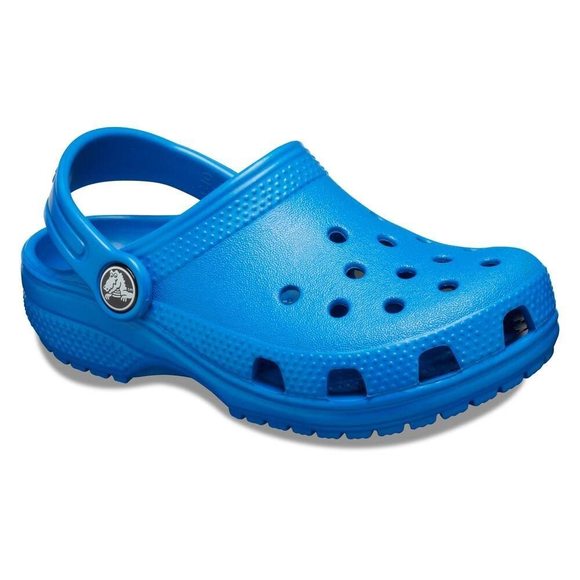 CROCS KIDS' CLASSIC CLOG , BRIGHT COBALT/BRIGHT COBALT, 4 BIG KID - Picture 4 of 6